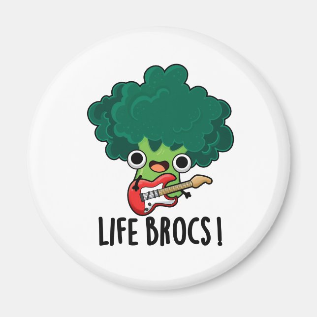 Íman Life Brocs Funny Veggie Broccoli Pun (Frente)