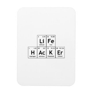 Íman LiFe HAcKEr Elementos de Química Palavra de Mesa P