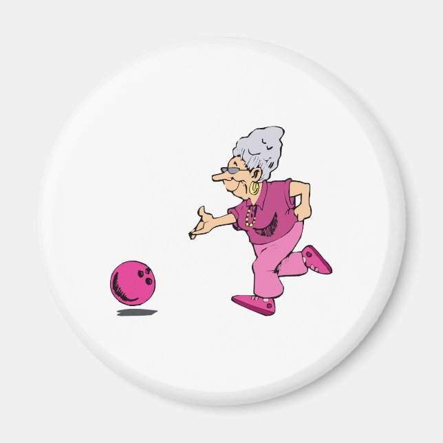Íman Liga boliche Grannies (Frente)