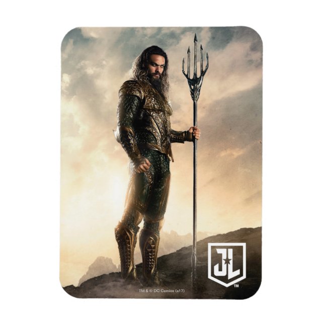 Íman Liga da Justiça | Aquaman Em Battlefield (Vertical)