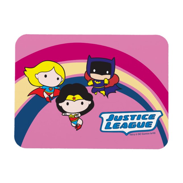 Íman Liga da Justiça Chibi - Arco-Íris (Horizontal)