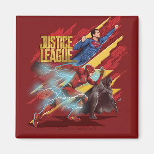 Íman Liga da Justiça Crachá Superman, Flash e Batman