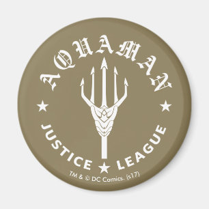 Íman Liga da Justiça Emblema de Tridente de Aquaman