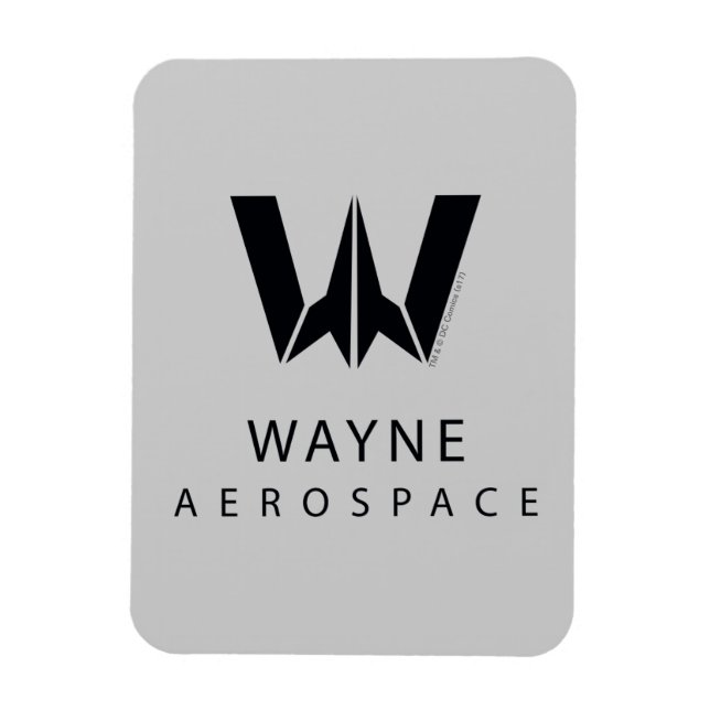 Íman Liga da Justiça | Logotipo aeroespacial Wayne (Vertical)