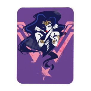 Íman Liga da Justiça Mulher Maravilha e Pop de Símbol