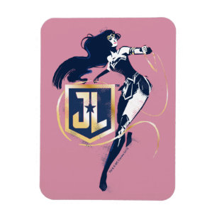 Íman Liga da Justiça  Pop de Ícone de Mulher Maravilh