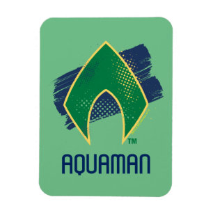 Íman Liga da Justiça Símbolo de Aquaman Pincel e Meio