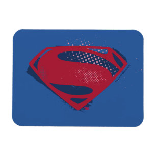 Íman Liga da Justiça  Símbolo Superman Pincel e Meio-