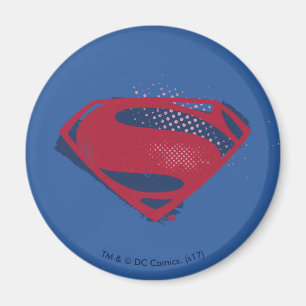 Íman Liga da Justiça  Símbolo Superman Pincel e Meio-
