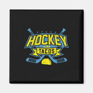 Íman Liga de Fãs de Hockey em Campo e Tacos Jogador de