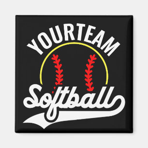 Íman Liga Personalizada do ADD do Jogador do Softball T