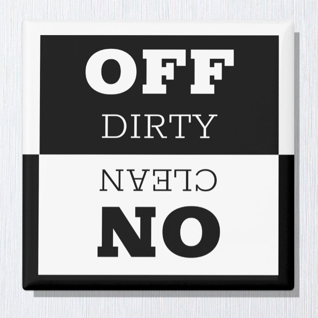 Íman Ligar / Desligar Em uso sinal & Limpar / Suja máqu (Criador carregado)