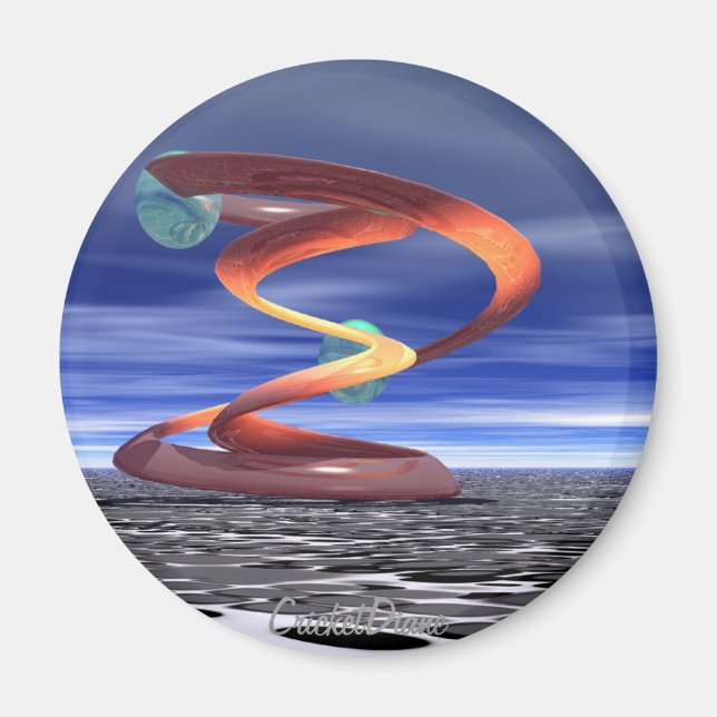 Íman :Light Wave 5: Produtos de design por CricketDiane (Frente)