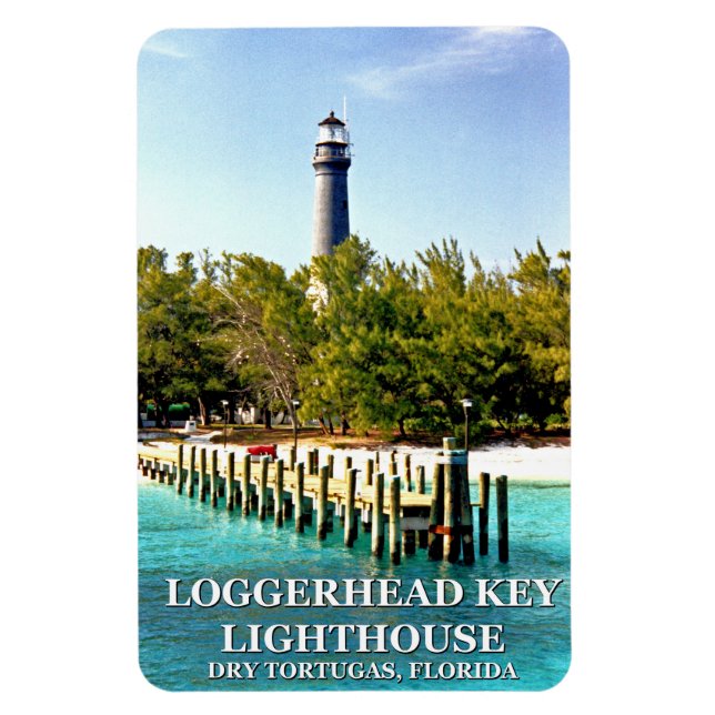 Íman Lighthouse Chave Loggerhead, Dry Tortugas Florida (Vertical)