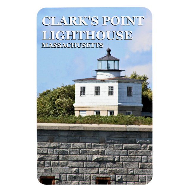 Íman Lighthouse de Clark Massachusetts FlexiMagnet (Vertical)