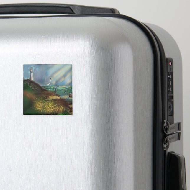 Íman Lighthouse Landscape Magnet (In Situ (Luggage))