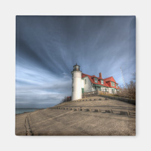 Íman Lighthouses Point Betsie Lake Michigan