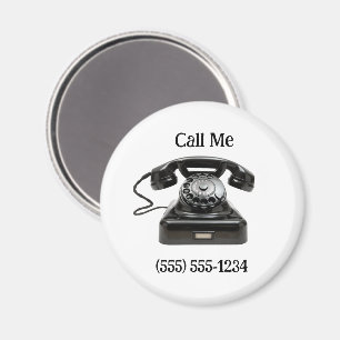 Íman Ligue-Me Telefone Personalizado Telefônico Antigo