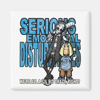 Íman Lil Bit Crazy Office Magnet