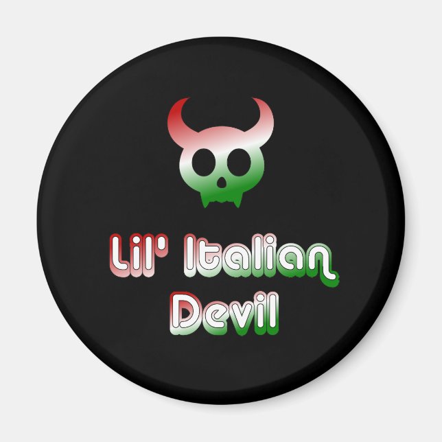 Íman Lil' Italiana Devil Magnet (Frente)