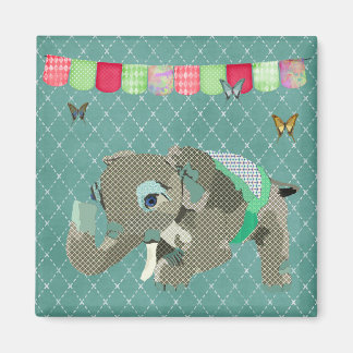 Íman Lil Lucky Elephant Green Magnet