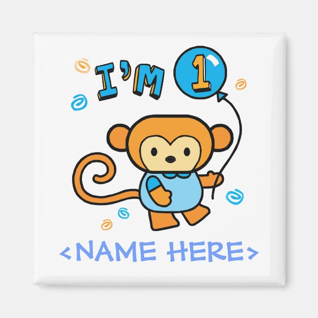 Íman Lil Monkey primeiro aniversario (Frente)