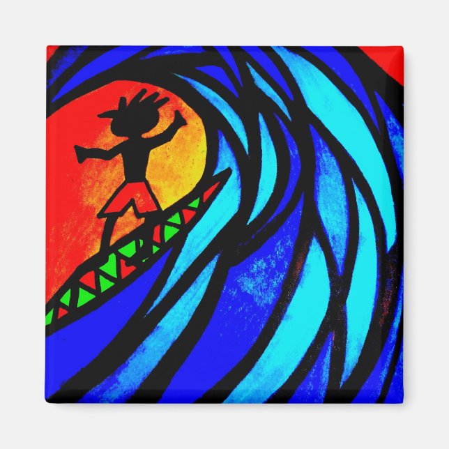 Íman Lil Surfer Dude em Pipeline (Frente)