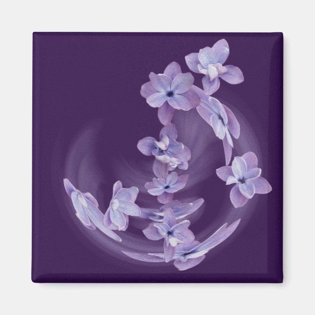 Íman Lilac em círculo (Frente)