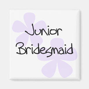 Íman Lilac Flowers Junior Bridesmaid
