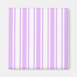 Íman Lilac, púrpura e tiras doces brancas