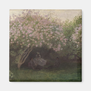 Íman Lilacs de Claude Monet  , tempo cinzento, 1872