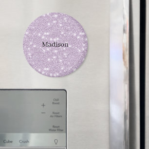 Íman Lilás Feminino Brilho Falso Glitter