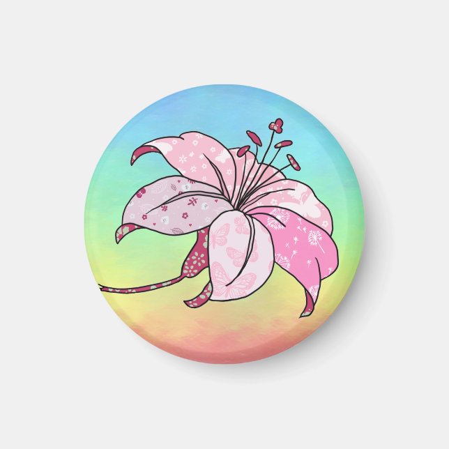 Íman Lilie Rechteckiger (Frente)