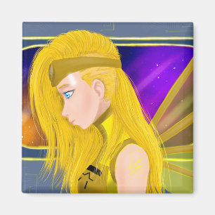 Íman Lilin OC - Anjo ciborgue - Arte inspirada no Stars