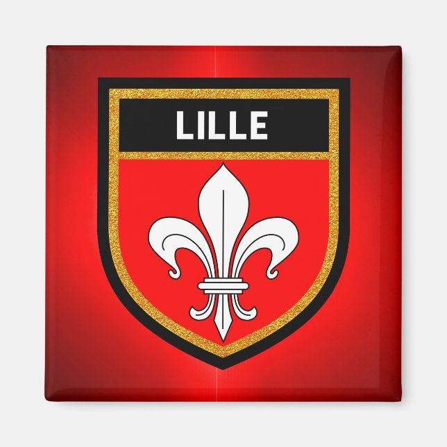 Íman Lille Flag (Frente)