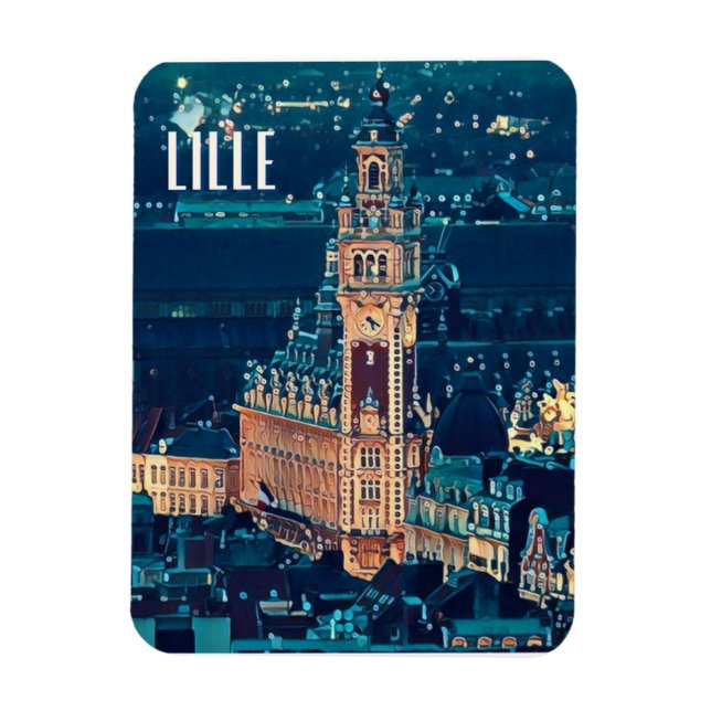 Íman Lille Photo Vintage (Vertical)