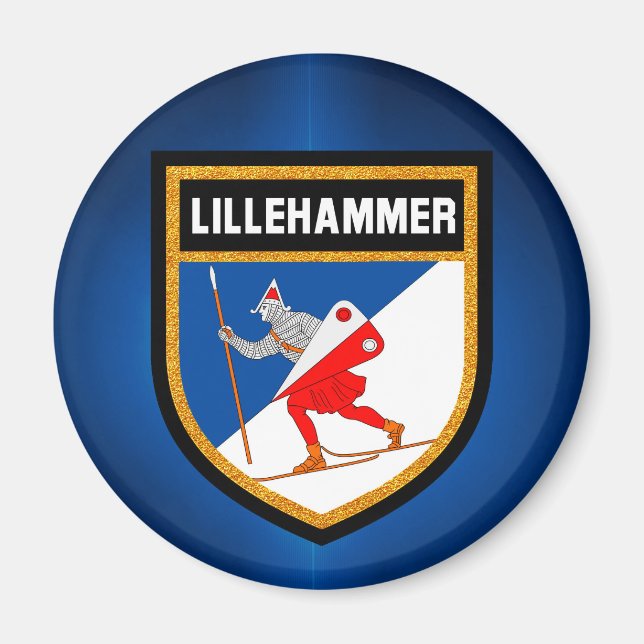 Íman Lillehammer Flag (Frente)
