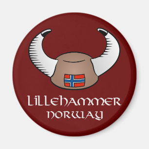 Íman Lillehammer Norway Viking Hat