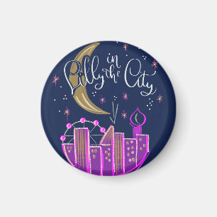 Íman Lilly in the City Logo Magnet