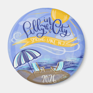 Íman Lilly in the City - Spring Lake, NJ Magnet