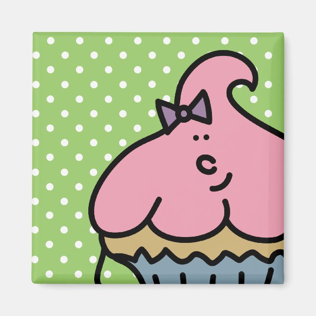 Íman Lil'Miss Cuppy Cake Magnet (Frente)