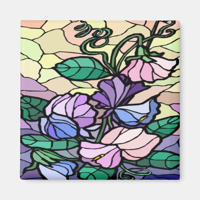 Íman Lily De Vidro De Mancha Do Magnete De Campo (Frente)