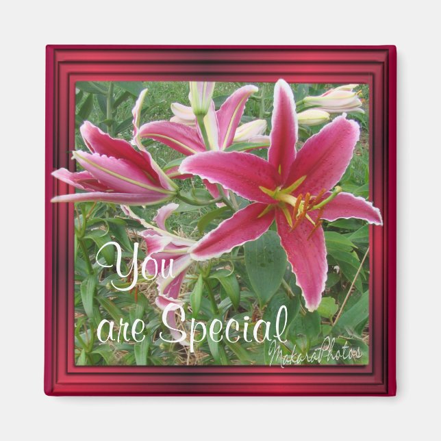 Íman Lily Magnet personalize-o (Frente)