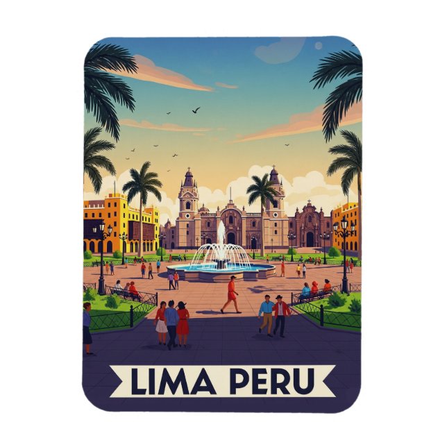 Íman Lima Peru Viagem (Vertical)