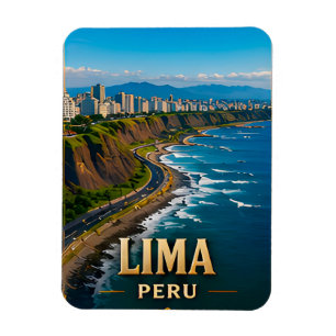 Íman Lima Peru Viagem Cidade Lembrança Souvenir