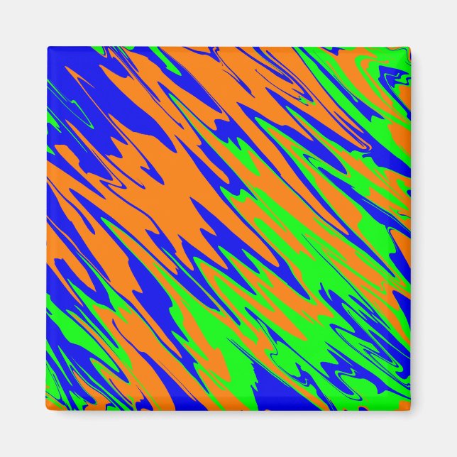Íman Limão Azul Laranja de Pintura de Spray (Frente)