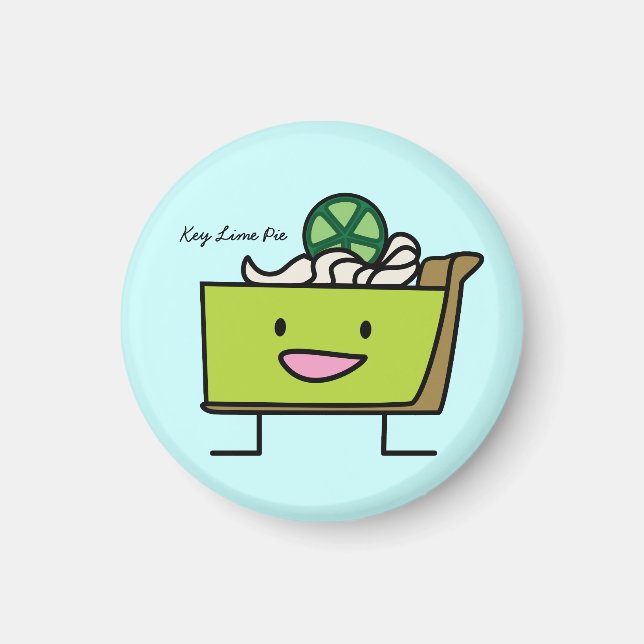 Íman Limão-chave Pie sour lemon tart sobremesa slice gr (Frente)