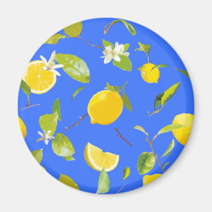 Íman Limão de Aquarela e Folhas 13