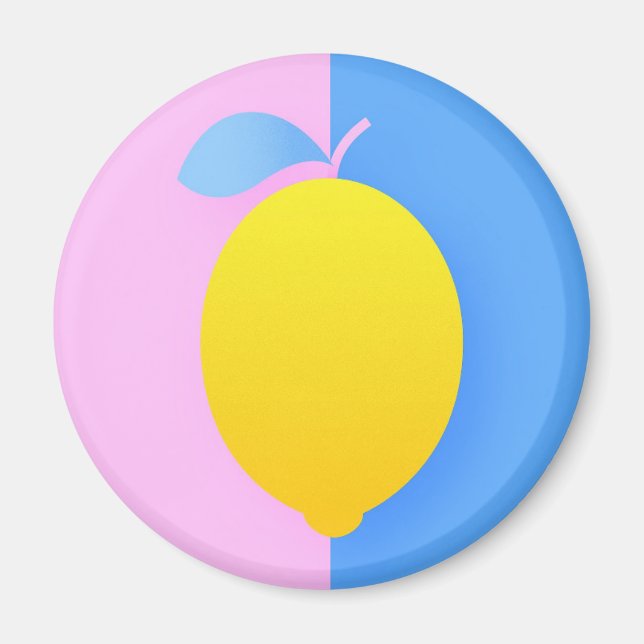 Íman limão de pop Art (Frente)