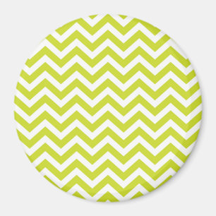 Íman Limão e Design Chevron branco